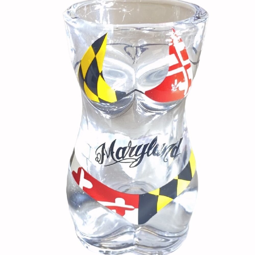 Maryland Full Body Heavy Duty Bikini Shot Glass - NEW Fast Ship